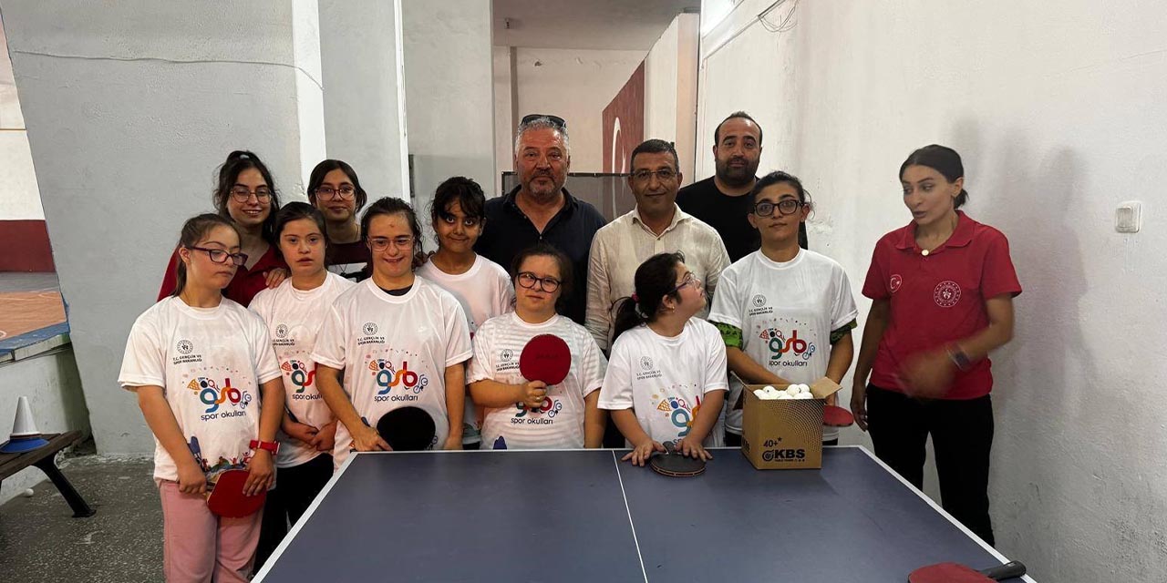 Özel sporculara moral ziyareti