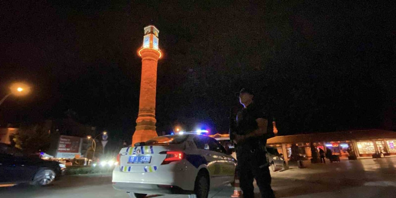 Çorum polisinden "Huzur" uygulaması: Cezalar yağdı