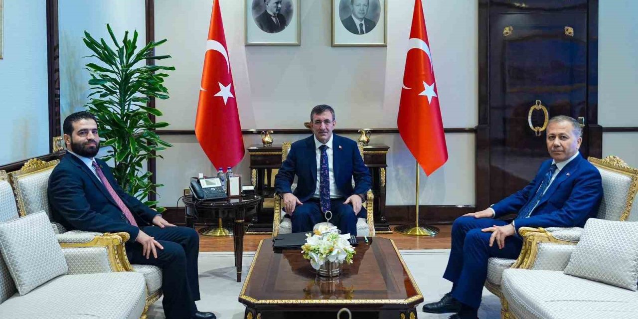 Cumhurbaşkanı Yardımcısı Yılmaz, Suriye İçişleri Bakanı Hattab’ı kabul etti