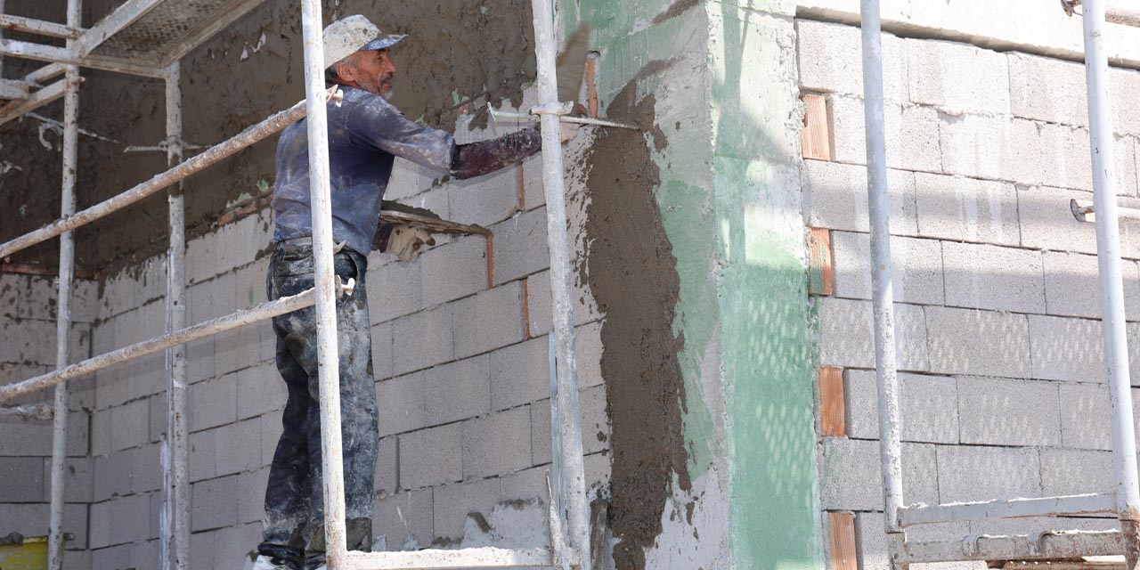 Yeni Gasilhane binası yükseliyor