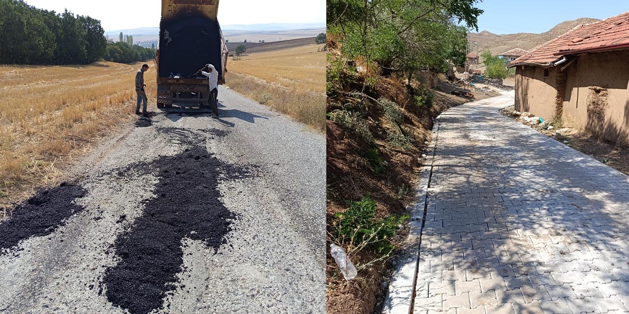 Köylerin yol sorunları çözülüyor