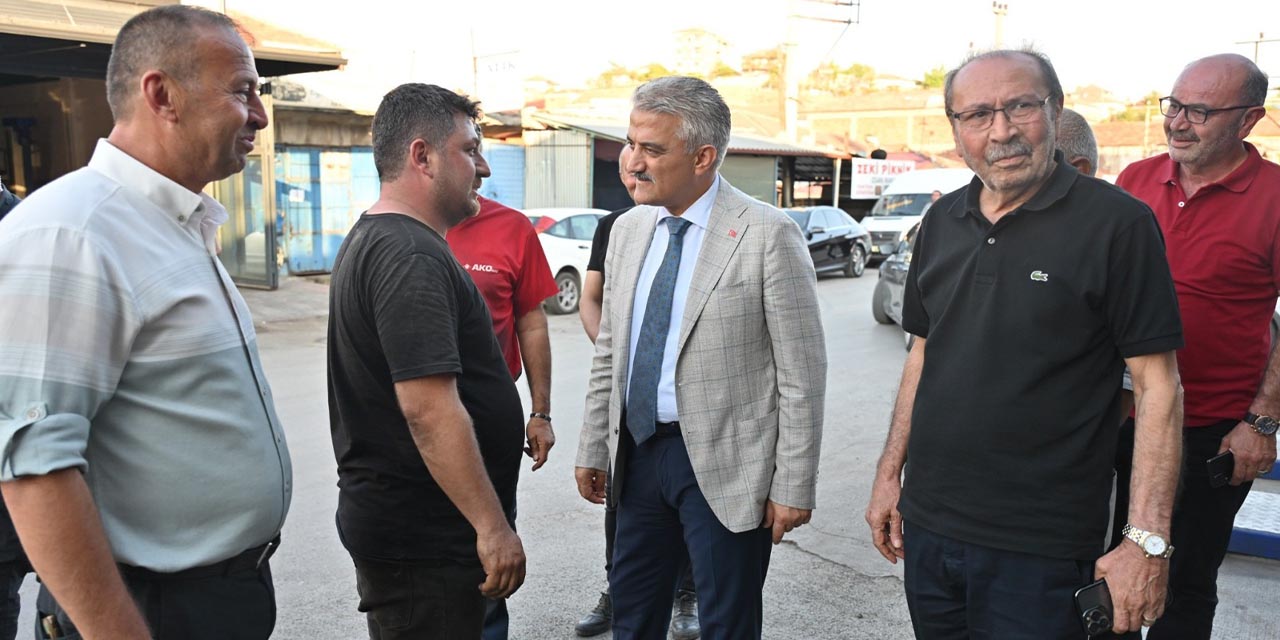 Vali Makas’tan Sanayi Sitesi esnafına ziyaret