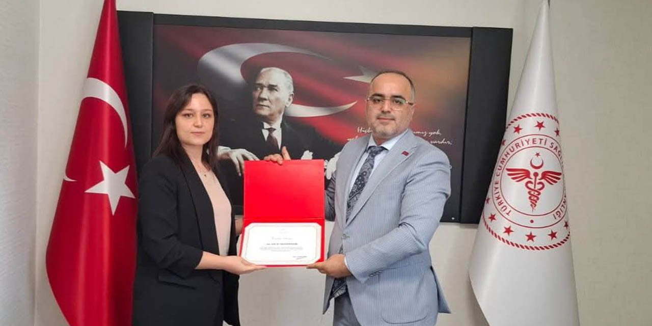 Başarılı Kadın Doğum Hekimine teşekkür belgesi