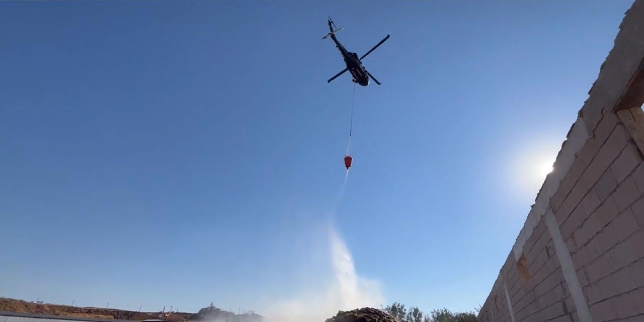 Jandarma helikopteri yangına müdahale etti