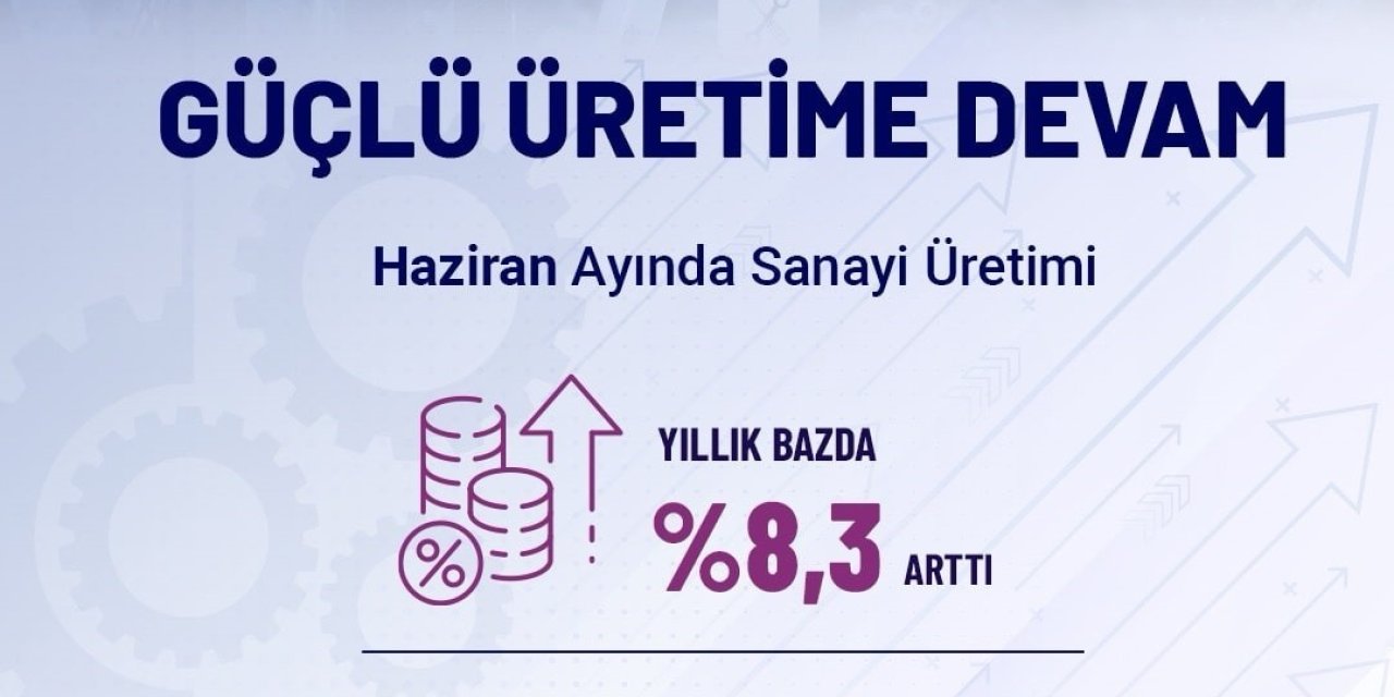 Bakan Kacır: "Haziran ayında Sanayi Üretim Endeksi yıllık yüzde 8,3 arttı"