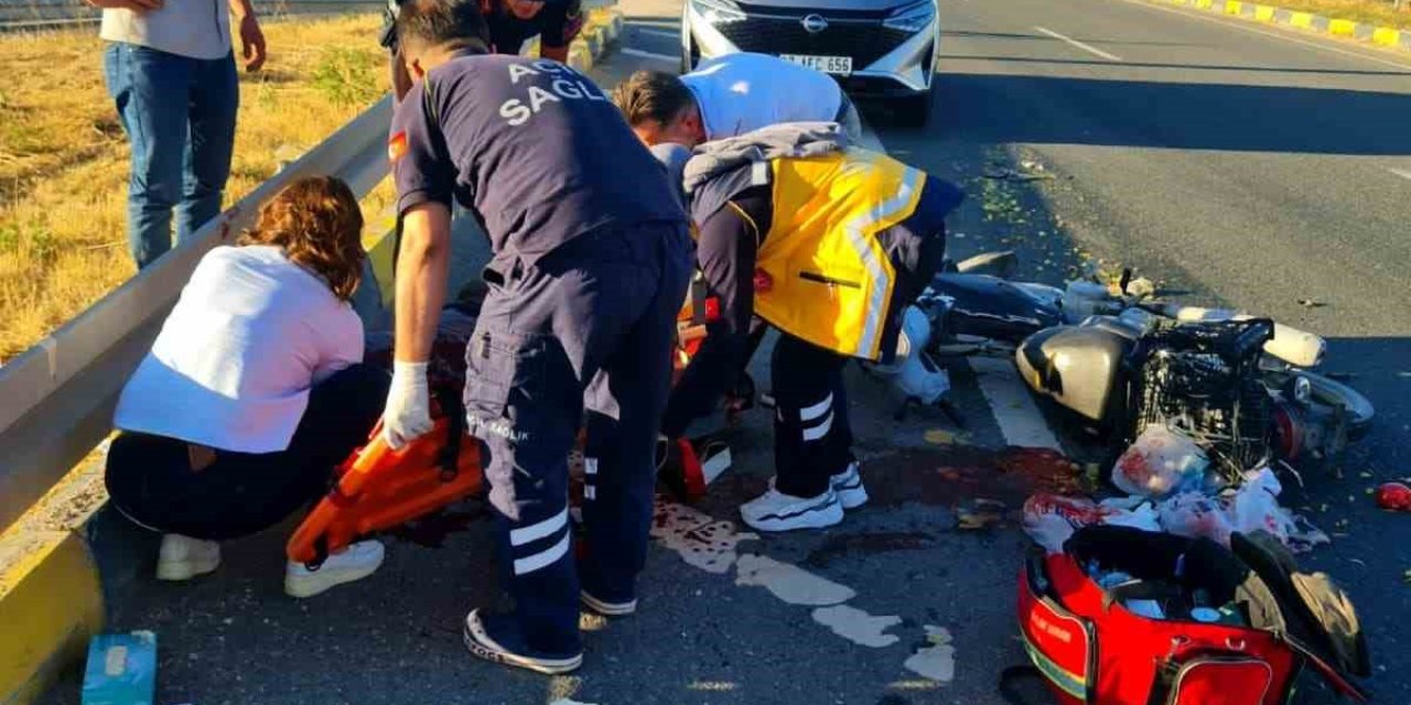 Kastamonu’da bariyerlere çarpan motosikletin sürücüsü ağır yaralandı