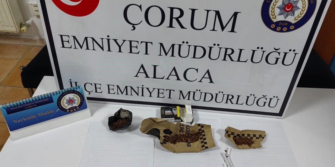 Alaca’da uyuşturucu tacirlerine operasyon: 1 kişi tutuklandı