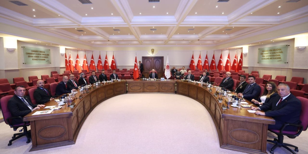 Bakan Güler, Türkiye Harp Malulü Gaziler, Şehit Dul ve Yetimleri Derneği Genel Başkanı Işık’ı kabul etti