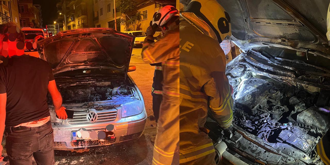 Kırıkkale’de araç yangını korkuttu!