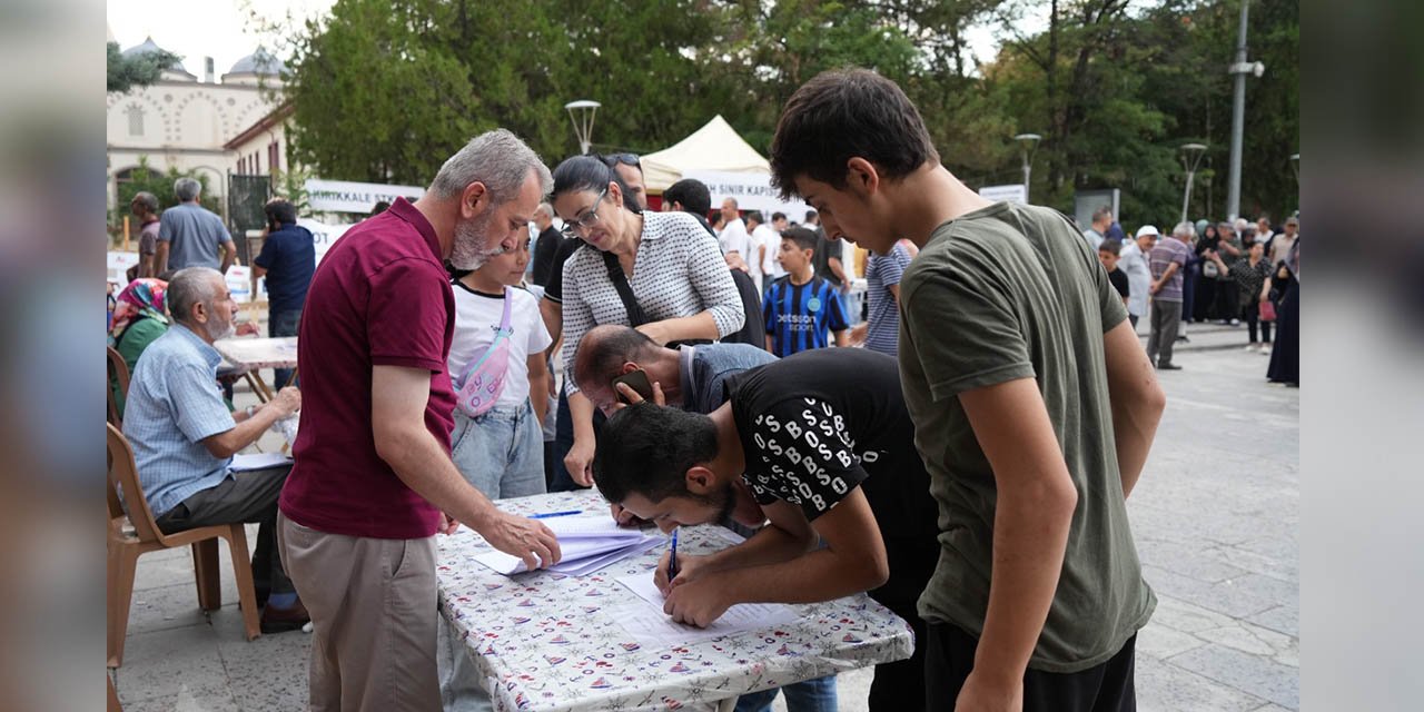 Kırıkkale’den Filistin için imza kampanyası