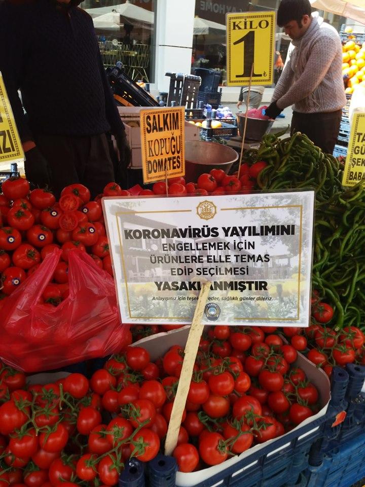 Pazarda temassız satış