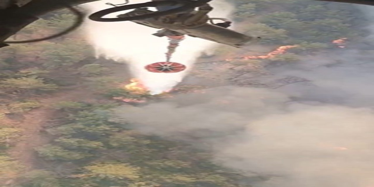 OGM: "Ilgardere mevkiinde çıkan yangına havadan ve karadan müdahale ediyoruz"