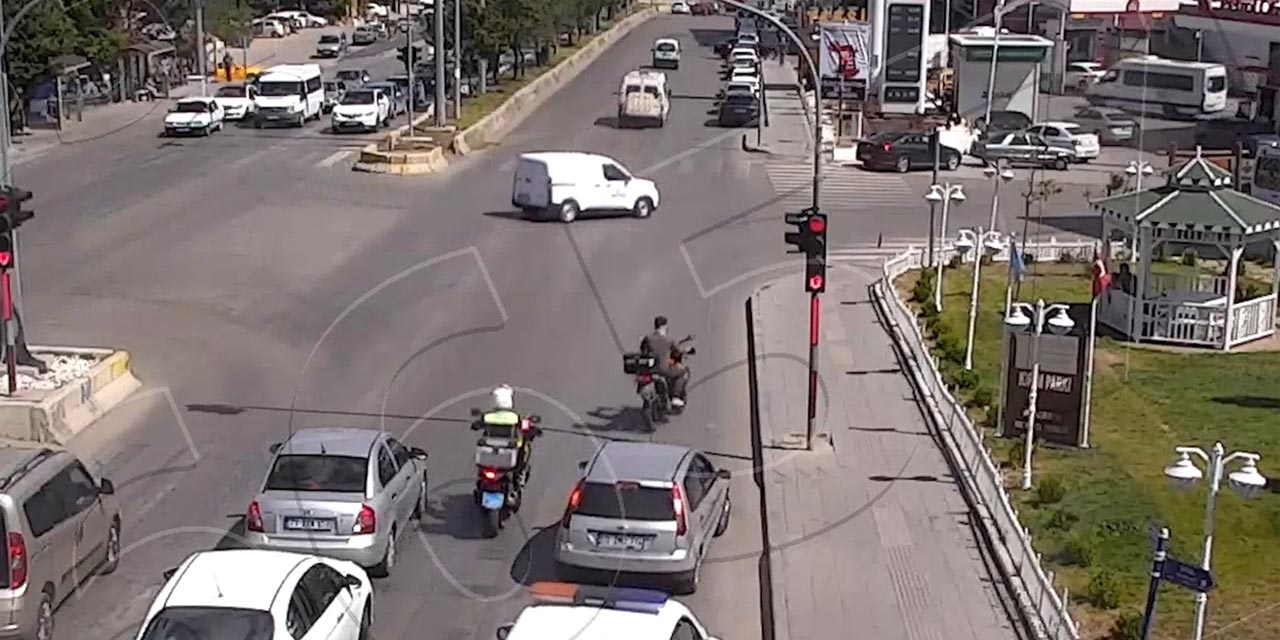 Uyanık kurye polisten kaçtı, faturası ağır oldu!