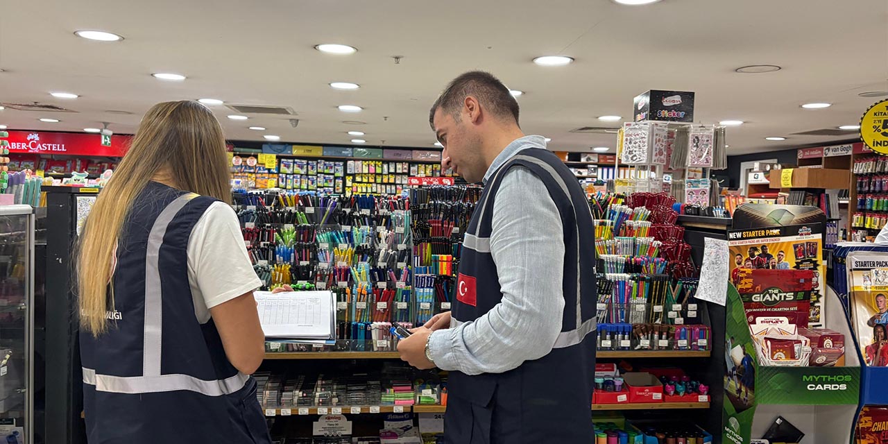 Kırtasiye ve okul ürünlerine denetim