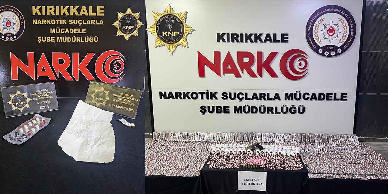 Sentetik hap ve çok sayıda uyuşturucu ele geçirildi