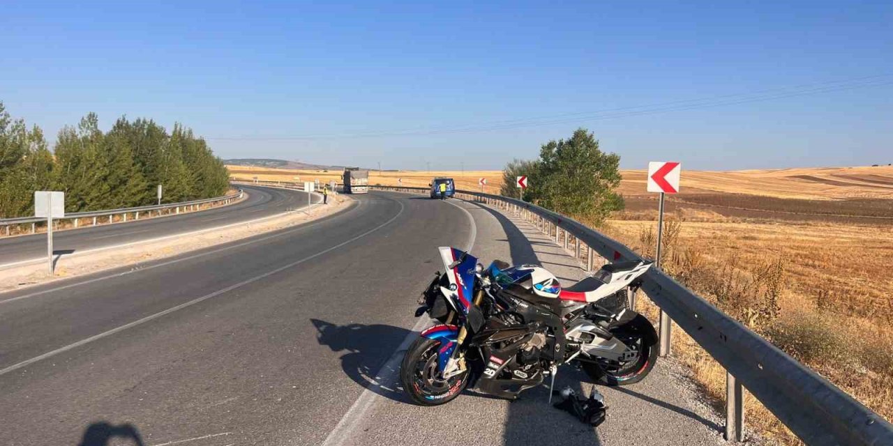 Çorum’da motosiklet kazası: 1 yaralı