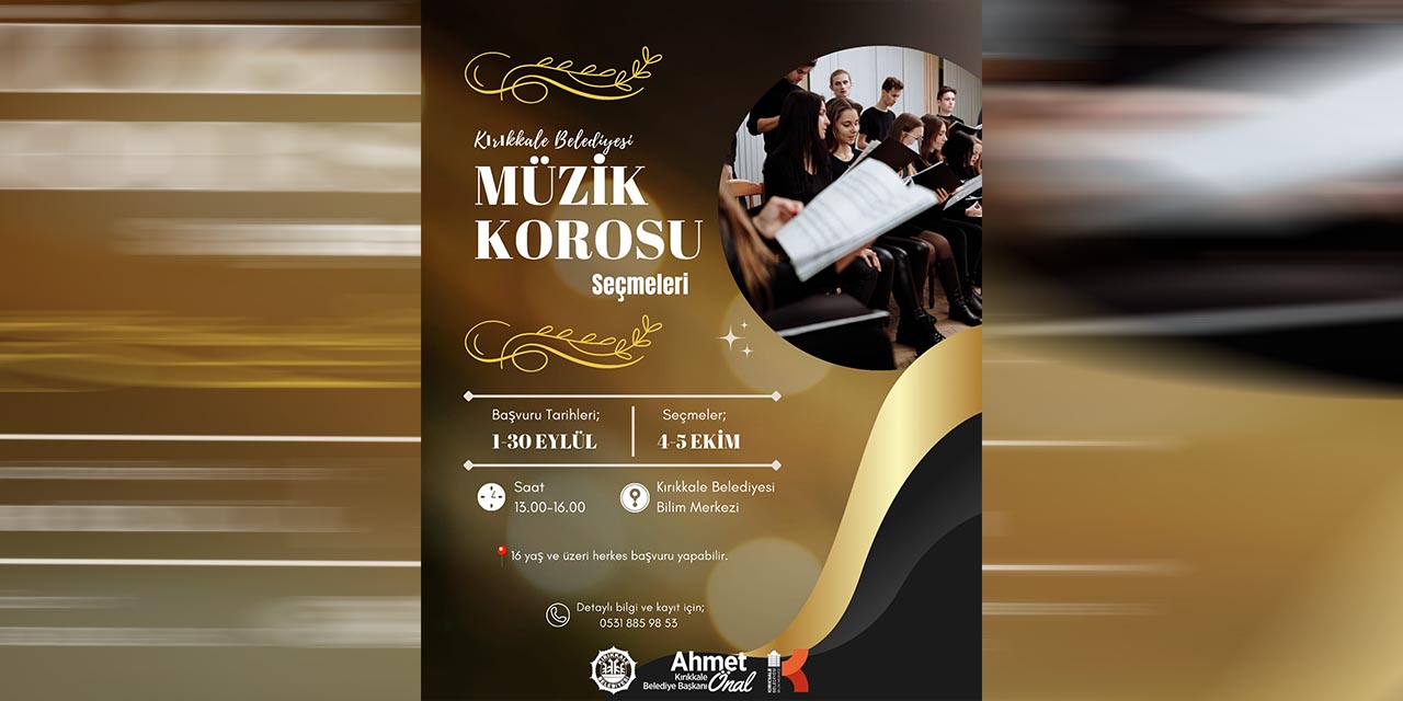 Kırıkkale Belediyesi müzik korosu kuruluyor