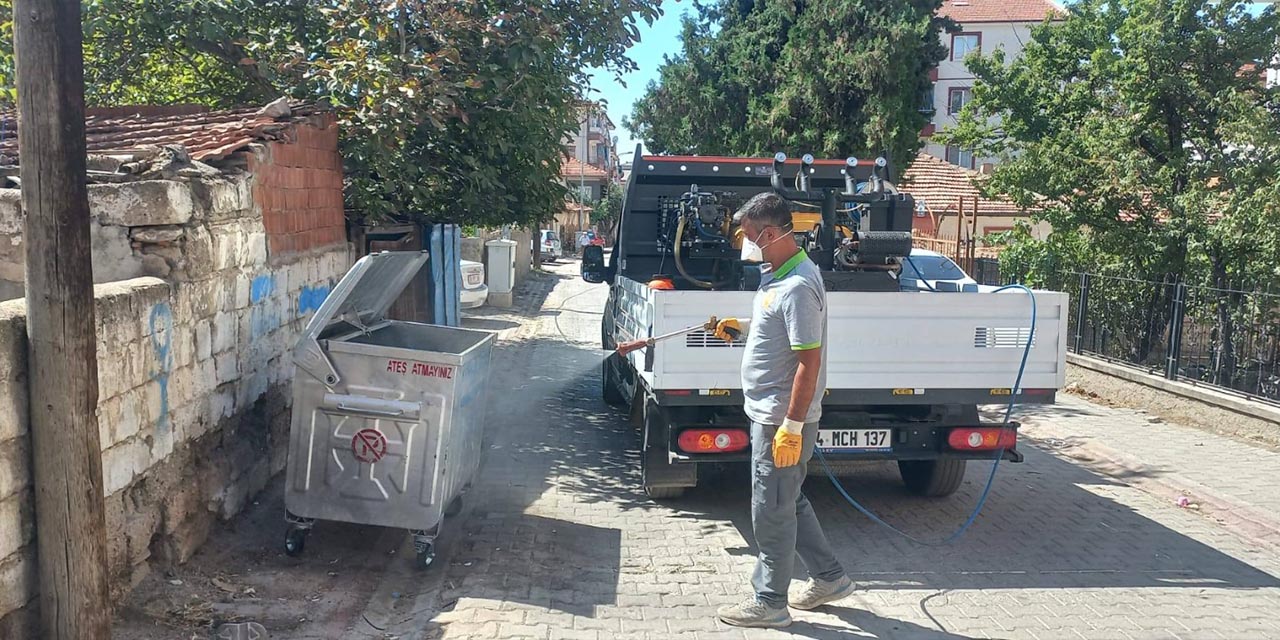 Haşerelere karşı yoğun mücadele