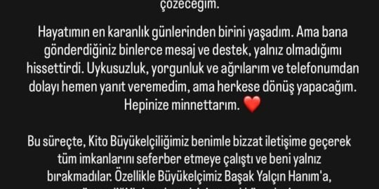 Ekvator’da saldırıya uğradığını paylaşan Türk gezginle Türk Büyükelçiliği temasa geçti