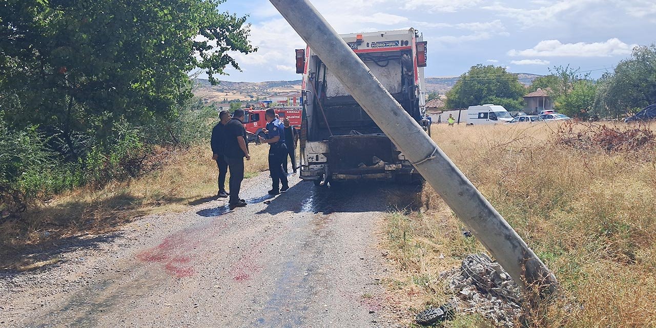 Kırıkkale’de çöp kamyonu faciaya yol açtı!
