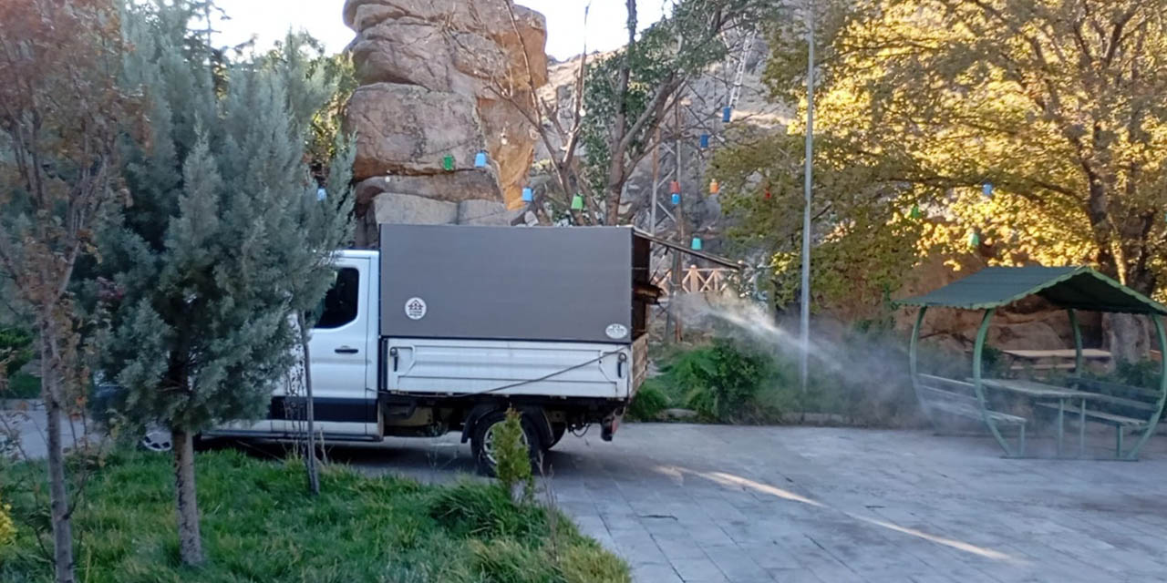 Çeşnigir Kanyonu, haşerelere karşı ilaçlandı