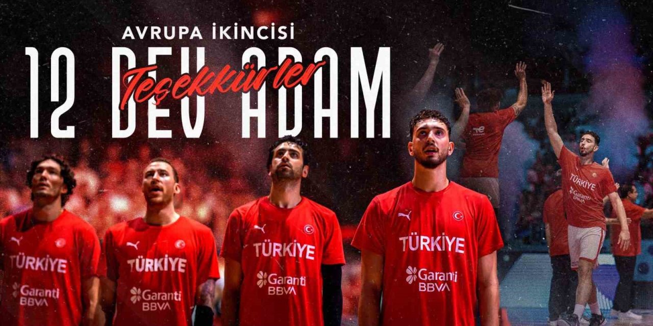 Emine Erdoğan, Avrupa ikincisi olan A Milli Erkek Basketbol Takımı’nı tebrik etti