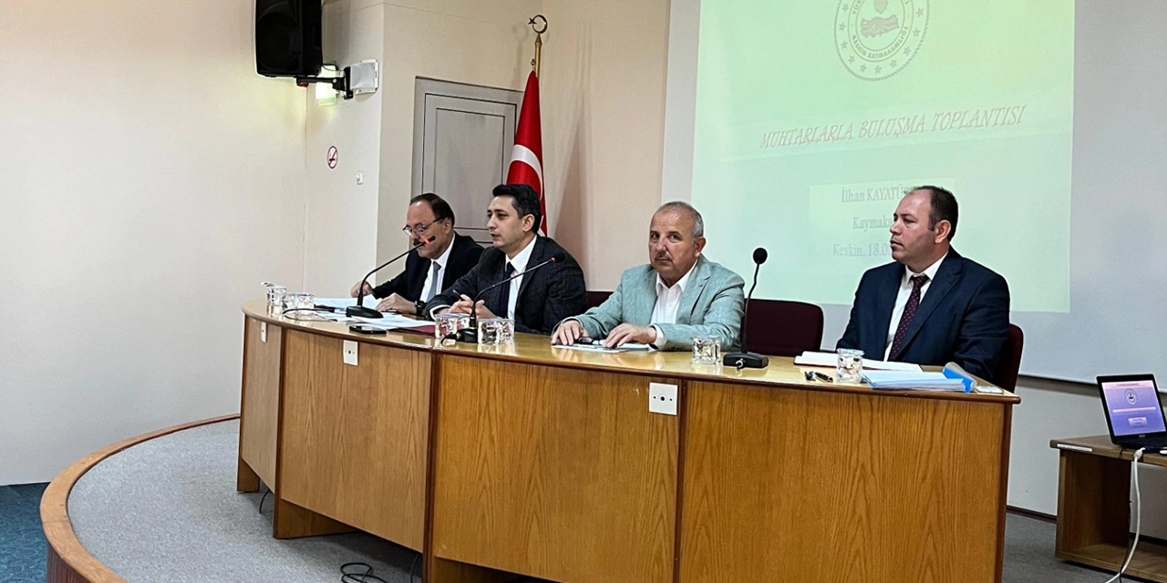 Keskin’de yatırım ve hizmetler görüşüldü