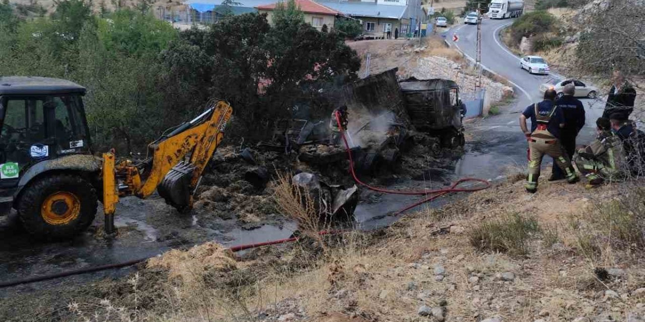 Ankara’da aynı tırda peş peşe yangın çıktı