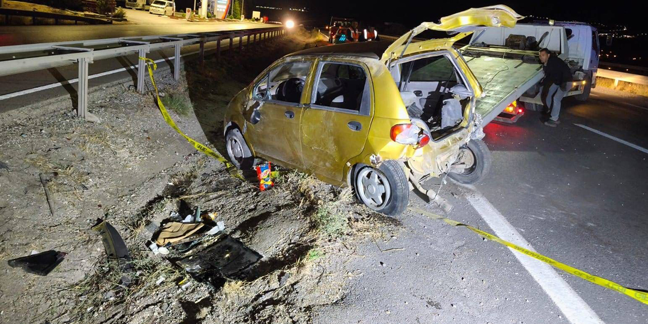 Kırıkkale’de takla atan otomobil hurdaya döndü: 1 ölü
