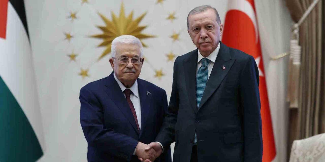 Cumhurbaşkanı Erdoğan, Filistin Devlet Başkanı Abbas ile görüştü