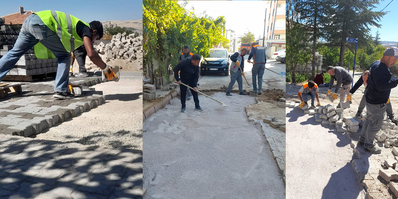 Kırıkkale Belediyesi’nden yol ve kilit parke çalışmaları