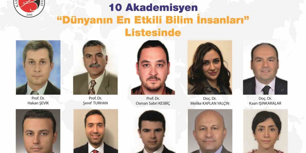 Kastamonu Üniversitesi’ndeki 10 akademisyen, en etkili bilim insanları listesinde