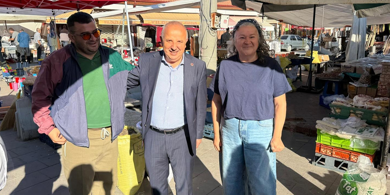 Başkan Cönger’den pazar esnafına ziyaret