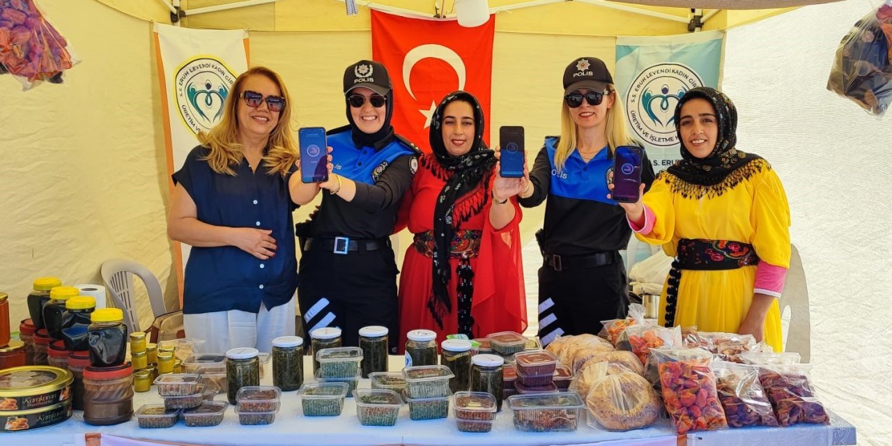 Kırşehir Emniyeti’nden kadın kooperatiflerine KADES tanıtımı