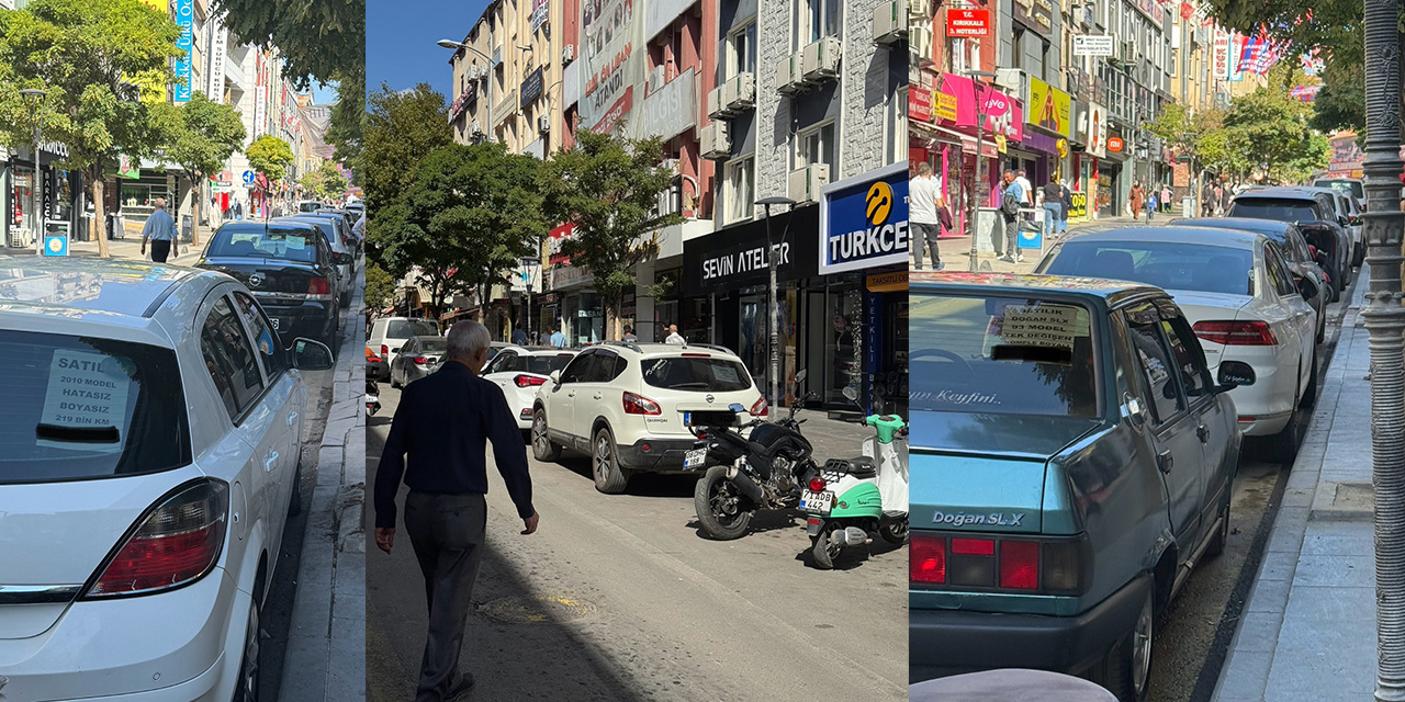 Zafer Caddesi değil, sanki ikinci el oto pazarı!