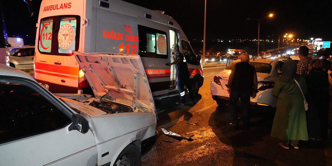 Zincirleme kazada 3 kişi yaralandı!