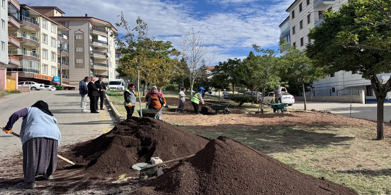 Şehit Nazir Elitok Parkı’nda yenileme çalışması