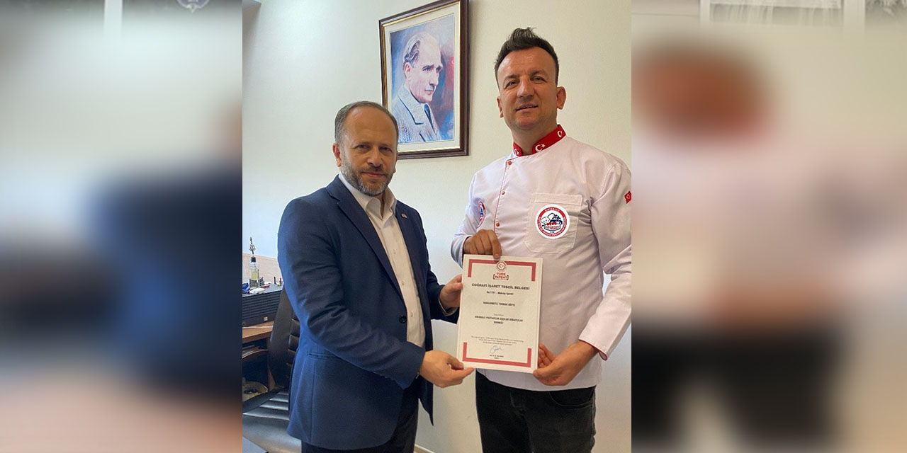Karaahmetli Tokmak Köfte coğrafi işaret tescil belgesini aldı