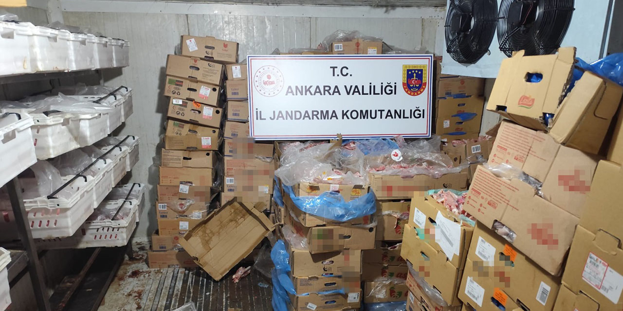 17 ton sağlıksız et ve tavuk ürünü ele geçirildi