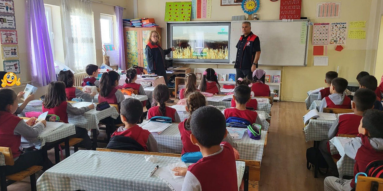 Öğrencilere anız yangınlarının zararları anlatıldı