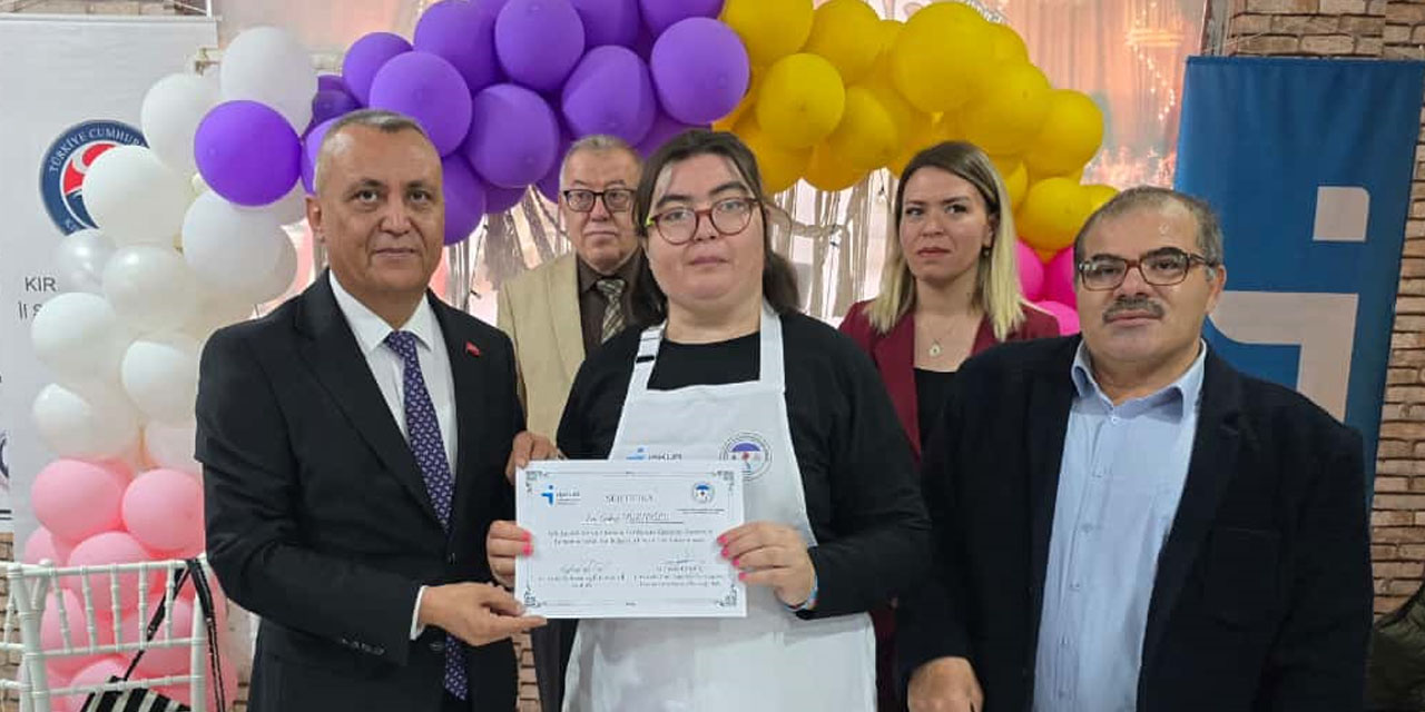 Engelli mesleki eğitim kursu düzenlendi