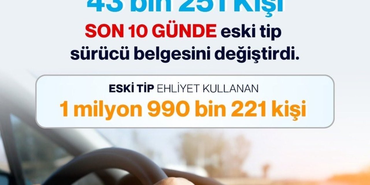 Bakan Yerlikaya: "(Eski tip sürücü belgesi) Son 21 gün, süre uzatılmayacak"