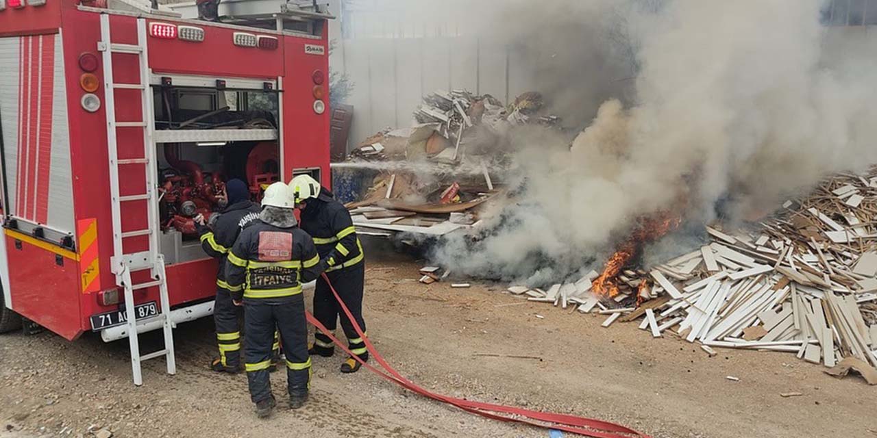 Yahşihan Sanayi Sitesi'nde korkutan yangın!