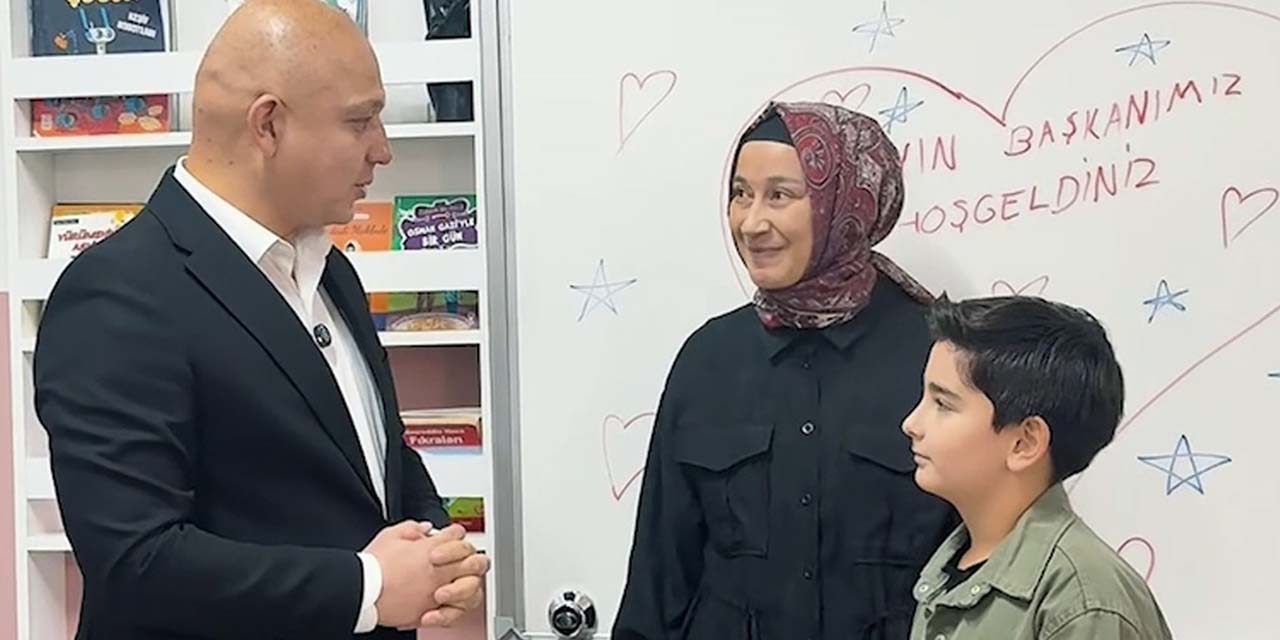 Söz verdi, Başkan Ahmet Önal’ı sınıfa getirdi