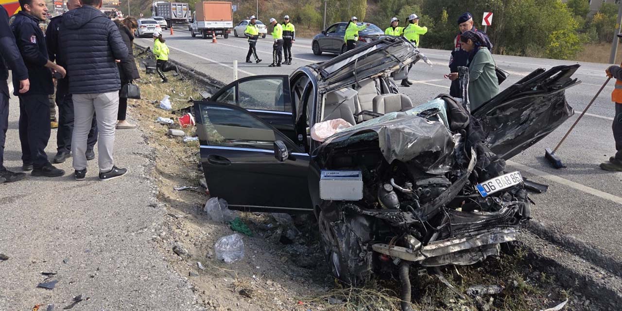 Kırıkkale yolunda feci kaza! 4 yaralı!