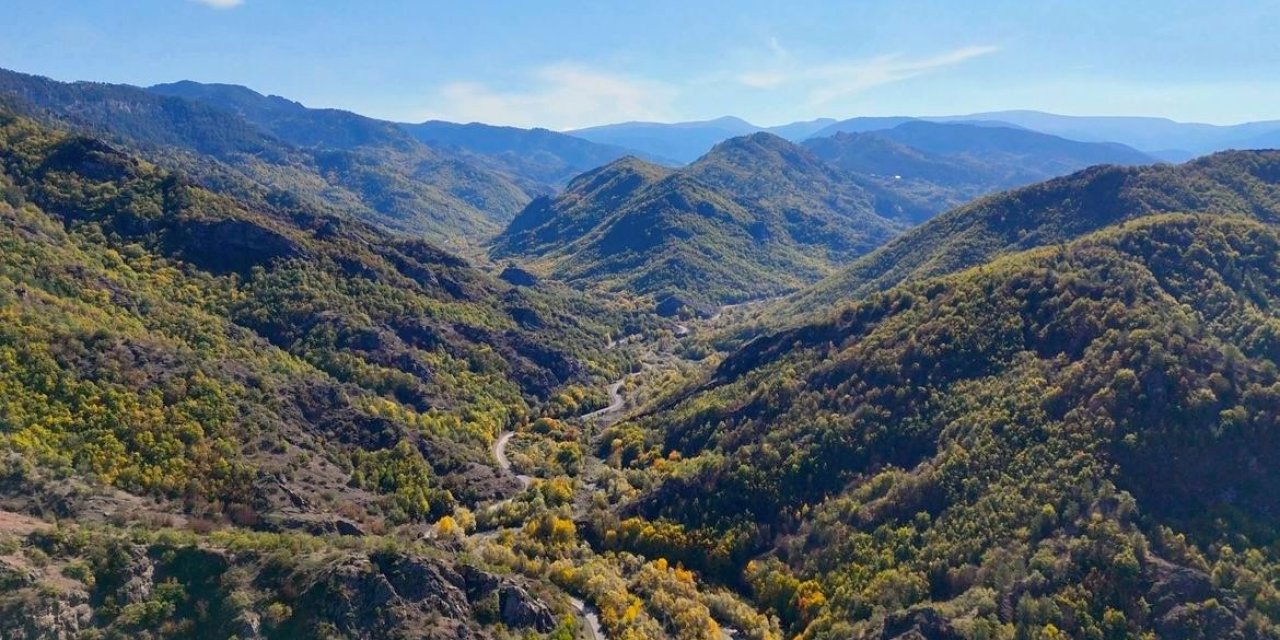Kastamonu’da mest eden sonbahar manzaraları