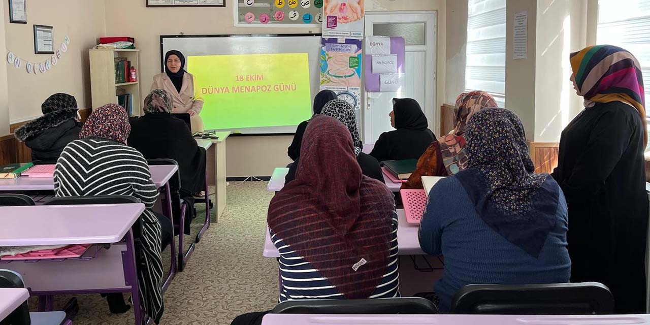 Kadınlara menopoz ve osteoporoz eğitimi