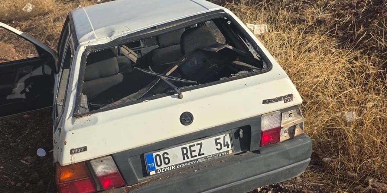 Kırıkkale'de otomobil şarampole devrildi!