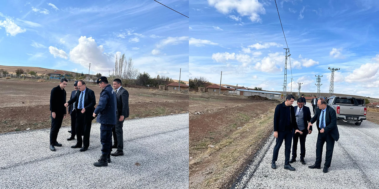 Kayatürk, tamamlanan yol çalışmasına yerinde denetim