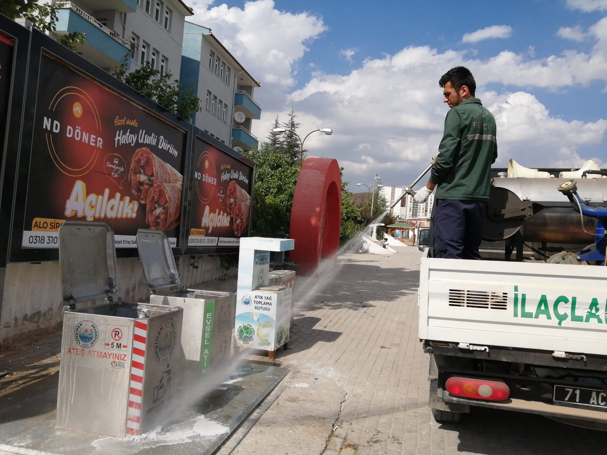 Yahşihan’da haşereyle mücadeleye devam